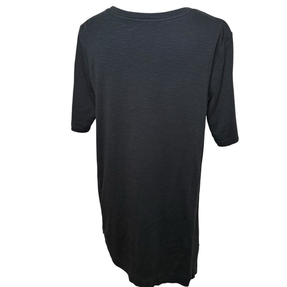 J. Jill | Black Pima Elbow Sleeve Tunic | 100% Pima Cotton | Sz L - Picture 5 of 6